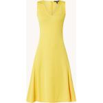 Robes courtes de créateur Ralph Lauren jaunes courtes à col en V pour femme en solde 