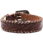 Bracelets de créateur Ralph Lauren marron en cuir en cuir pour homme 
