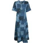 Ralph Lauren RRL robe mi-longue Hattie à imprimé patchwork - Bleu