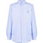 Chemises de créateur Ralph Lauren bleues Taille L look casual pour homme 