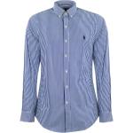 Chemises cintrées de créateur Ralph Lauren bleues stretch à manches longues Taille XXL look casual pour homme 