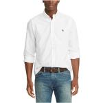 Chemises oxford de créateur Ralph Lauren blanches en coton à manches longues Taille L look casual pour homme 