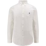 Chemises cintrées de créateur Ralph Lauren blanches en coton à manches longues Taille XXL look casual pour homme 