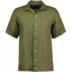 Chemises de créateur Ralph Lauren vertes à manches courtes à manches courtes Taille L pour homme 