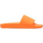 Tongs  de créateur Ralph Lauren orange en caoutchouc à bouts ouverts à élastiques Pointure 41 look casual 
