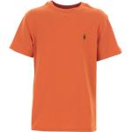 T-shirts de créateur Ralph Lauren orange enfant look fashion en promo 
