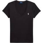 T-shirts de créateur Ralph Lauren noirs en coton à manches courtes Taille XS look casual pour femme 