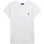 T-shirts col rond de créateur Ralph Lauren blancs en jersey à col rond Taille L pour femme 