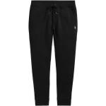 Pantalons taille élastique de créateur Ralph Lauren noirs en jersey stretch Taille L look casual 