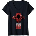 T-shirts noirs Rambo Taille S classiques pour femme 