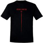 Rammstein - Brand Merchandise - T-shirt pour homme noir - Imprimé en rouge sur le devant, Noir , XXL