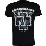 Rammstein T-Shirt in Ketten pour Homme Noir avec imprimé Multicolore sur Le Devant, Noir, S