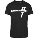T-shirts noirs à motif Berlin à manches courtes Rammstein à manches courtes Taille 3 XL look fashion pour homme 