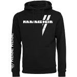 Sweats noirs à motif Berlin Rammstein à capuche Taille XL look Rock pour homme 