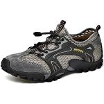 Chaussures de randonnée grises en fil filet légères Pointure 50 look fashion pour homme 