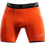 Shorts de basketball orange respirants Taille XXL look fashion pour homme 