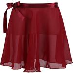 Jupes-culottes rouge bordeaux en mousseline classiques pour fille de la boutique en ligne Amazon.fr 