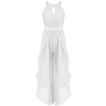 Combinaisons robe blanches en mousseline à strass look fashion pour fille de la boutique en ligne Amazon.fr 