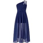 Combinaisons robe bleu marine en mousseline à strass look fashion pour fille de la boutique en ligne Amazon.fr 