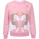 Sweats à capuche roses à sequins à motif licornes look casual pour fille de la boutique en ligne Amazon.fr 