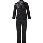 Vestes de blazer noires à paillettes look fashion pour garçon de la boutique en ligne Amazon.fr 