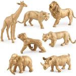 Figurines de girafes à motif animaux de zoo de 3 à 5 ans 