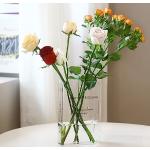 Vases en verre à motif fleurs de 21 cm 