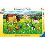 Puzzles Ravensburger à motif animaux 15 pièces de la ferme 