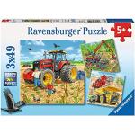 Puzzles Ravensburger à motif tracteurs de la ferme 