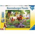 Puzzles Ravensburger à motif animaux 300 pièces de chevaux de 9 à 12 ans 