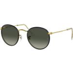 Lunettes rondes Ray Ban Round noires look fashion pour homme 