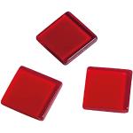 Rayher Pierres de mosaïque, rouge, transparent, acrylique, env. 205 pces., 1X1cm, arts créatifs-14540287