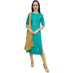 Salwars turquoise imprimé Indien en lycra Taille XXS style ethnique pour femme 