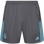 Shorts adidas gris en polyester Real Madrid Taille XS pour homme 
