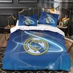 Couvre-lits en microfibre Real Madrid 240x220 cm pour enfant 