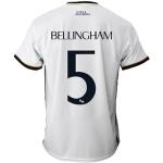 Real Madrid Maillot Première Equipement Saison 2023-2024 - Bellingham 5 - Réplique Officielle Licence Officielle - Adulte, blanc, M