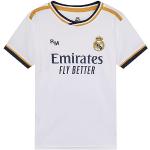 Maillots Real Madrid blancs en polyester enfant Real Madrid respirants Taille 14 ans look fashion 