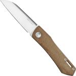 Real Steel Solis 7065NM, N690, Natural Micarta, couteau de poche Knivesandtools Exclusive, Poltergeist design