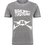 Recovered Shirt « Back to The Future Movie » -Delorean-Gris délavé, Multicolore, M Homme