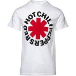 T-shirts blancs à manches courtes Red Hot Chili Peppers à manches courtes Taille XL look fashion pour homme 