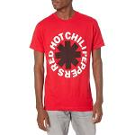Red Hot Chili Peppers Official Black Asterisk on Red T-Shirt Medium, Rouge, M Homme