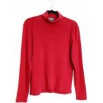 T-shirts col roulé rouges en coton lavable en machine à col roulé Taille M look vintage pour femme 