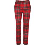 Pantalons classiques REDValentino rouges à carreaux Taille S 
