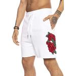 Shorts Redbridge blancs à motif roses Taille XL look fashion pour homme 