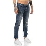 Redbridge Jean pour Homme Denim Pants Jeans Used Look Destroyed Bleu foncé W36L34