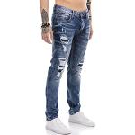 Redbridge Jean pour Homme Denim Pants Jeans Used Look Destroyed Bleu W30L34