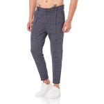 Pantalons taille élastique Redbridge bleu marine à carreaux Taille M look urbain pour homme en promo 