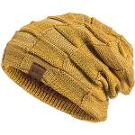 Bonnets jaunes en laine en laine Tailles uniques look fashion pour homme 