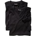 Redfield t-Shirt Noir Lot de Deux col V Grande Taille, 2xl-8xl:5XL