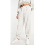 Pantalons taille élastique Reebok blancs cassés Taille L pour femme en promo 